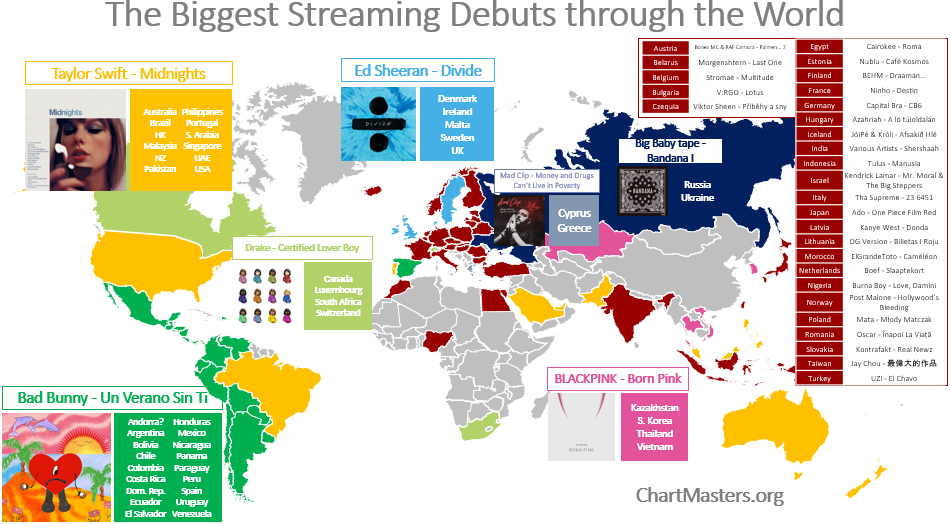 Spotify top album debuts - ChartMasters